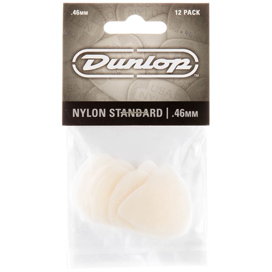Dunlop Nylon Guitar Pick 12-Pack - Grey (.46mm)