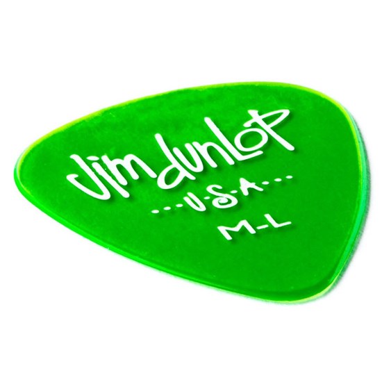 Dunlop Gels Guitar Pick 12-Pack - Green (Medium Light)