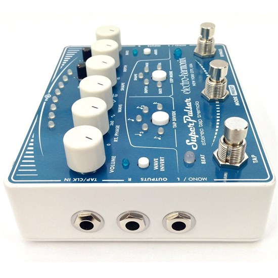 Electro Harmonix Super Pulsar Stereo Tap Tremolo Pedal