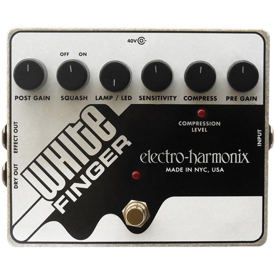 Electro Harmonix White Finger Analog Optical Compressor Pedal