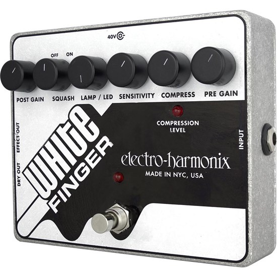 Electro Harmonix White Finger Analog Optical Compressor Pedal