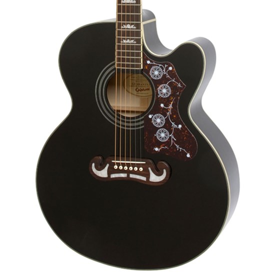 Epiphone J-200 EC Studio Acoustic Electric Guitar (Black)