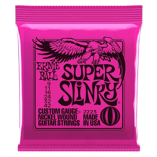 Ernie Ball Super Slinky Nickel Wound Electric Guitar Strings - (9-42)
