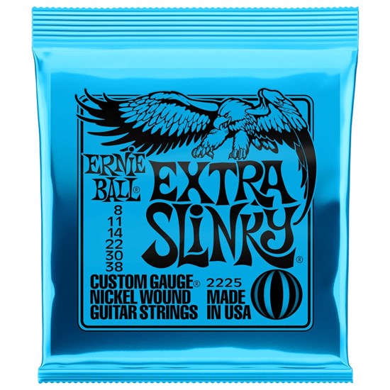 Ernie Ball Extra Slinky Nickel Wound Electric Guitar Strings - (8-38)