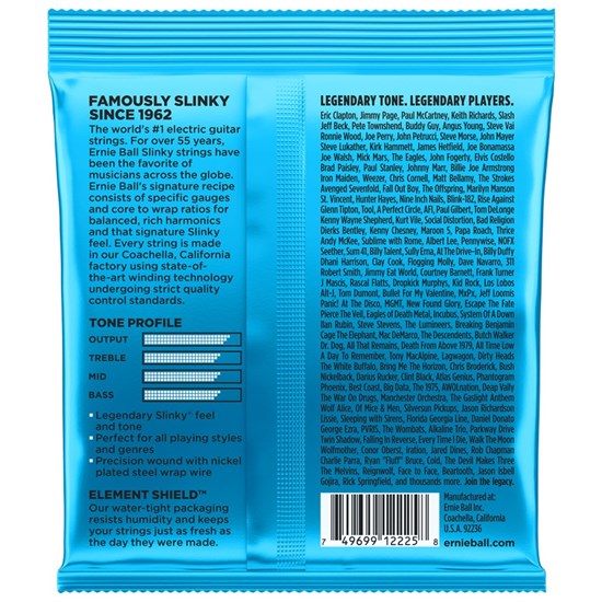 Ernie Ball Extra Slinky Nickel Wound Electric Guitar Strings - (8-38)