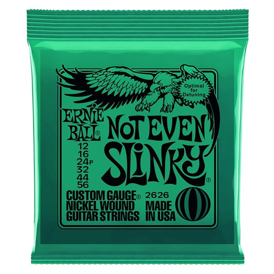 Ernie Ball Not Even Slinky Nickel Wound Electric Guitar Strings - (12-56)