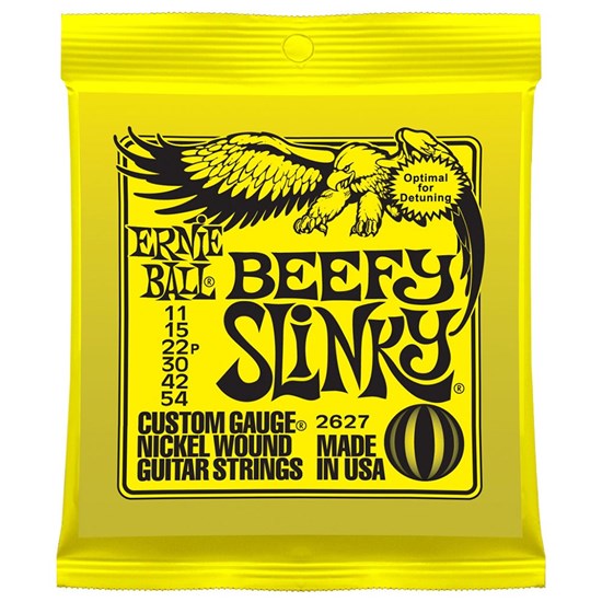 Ernie Ball Beefy Slinky Nickel Wound Electric Guitar Strings - (11-54)