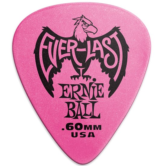 Ernie Ball .60mm Pink Everlast Picks 12-PACK