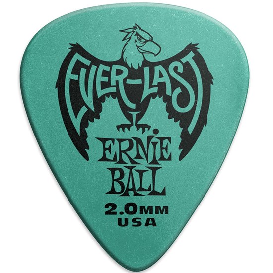 Ernie Ball 2.0mm Teal Everlast Picks 12-PACK