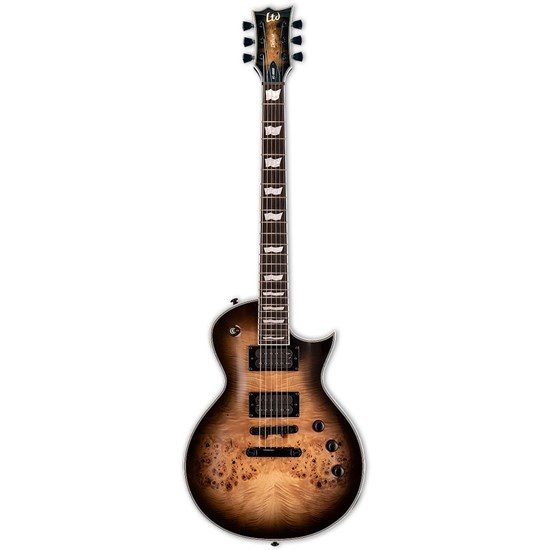 ESP LTD EC-1000 Black Natural Burst w/ Burled Poplar Top & Seymour Duncan Pickups