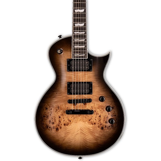 ESP LTD EC-1000 Black Natural Burst w/ Burled Poplar Top & Seymour Duncan Pickups