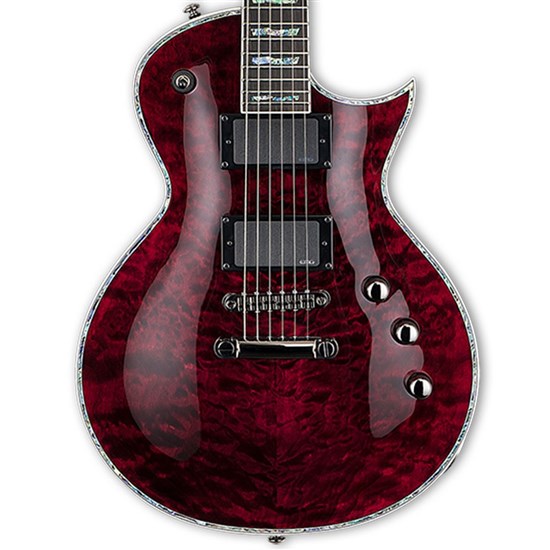 ESP LTD EC-1000 See Thru Black Cherry w/ EMG Pickups & Black Hardware