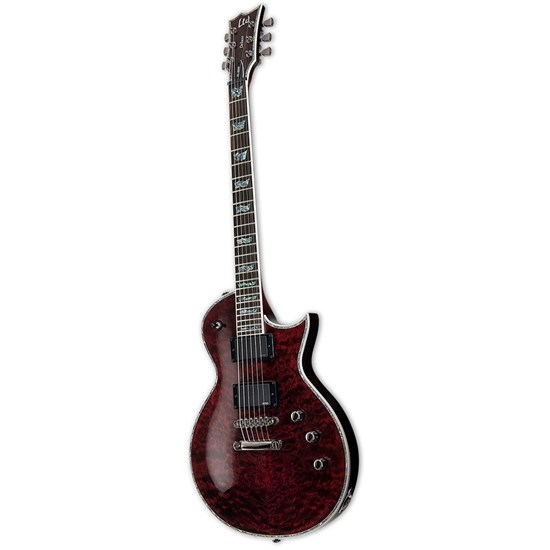 ESP LTD EC-1000 See Thru Black Cherry w/ EMG Pickups & Black Hardware