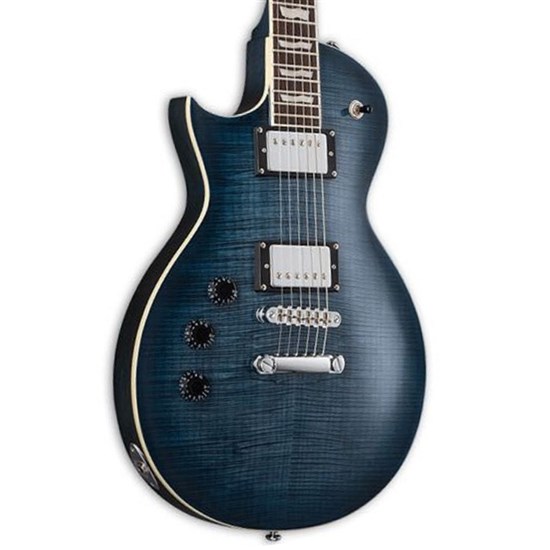 ESP LTD EC-256FM Left-Hand Electric Guitar w/ Flame Maple Top (Cobalt Blue)