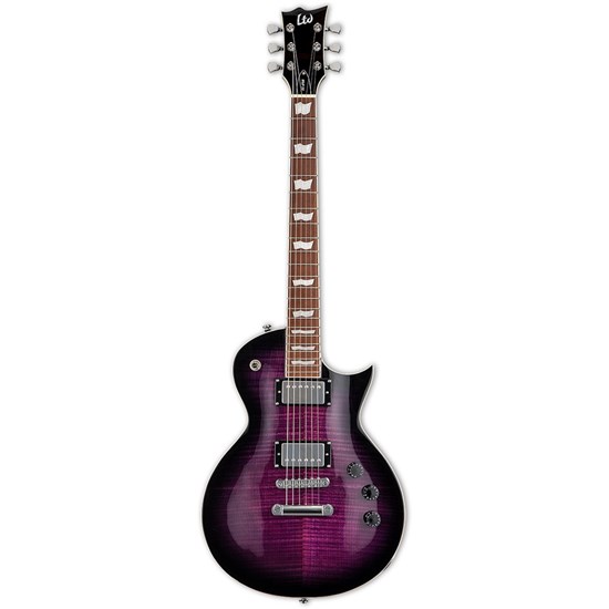 ESP LTD EC-256FM Electric Guitar w/ Flame Maple Top (See Thru Purple Sunburst)