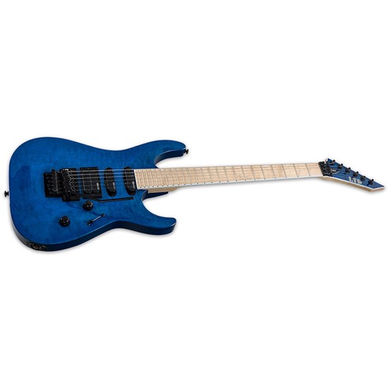 ESP LTD MH Series MH-203QM Quilted Maple Electric Guitar (See Thru Blue)