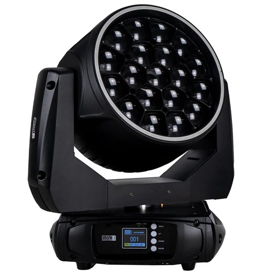 Event Lighting LM19X20BER 19x20W RGBW Zoom Wash Head w/ Pixel Control & Ring Light