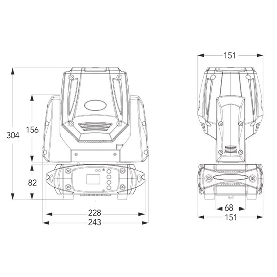 Event Lighting LM75 Moving Head Spot (75W)