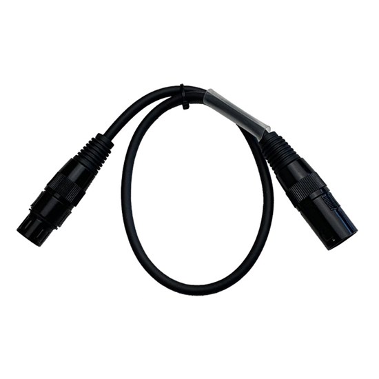 Event Lighting XLR3M5F0.5 3-Pin Male to 5-Pin Female Black Indicator Ring (0.5m)