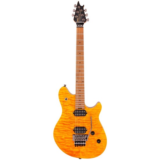 EVH Wolfgang WG Standard QM Baked Maple Fingerboard (Transparent Amber)