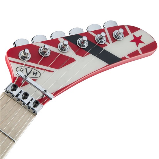 EVH Striped Series 5150 (Red w/ Black & White Stripes)