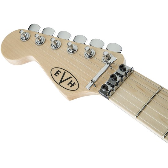 EVH Striped Series Left-Hand Maple Fingerboard (Red Black & White)