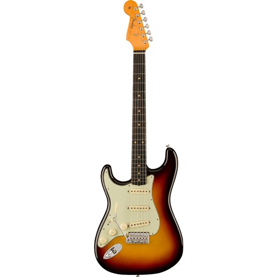 Fender American Vintage II 1961 Strat Left-Hand Rosewood FB (3-Tone Sunburst) inc Case