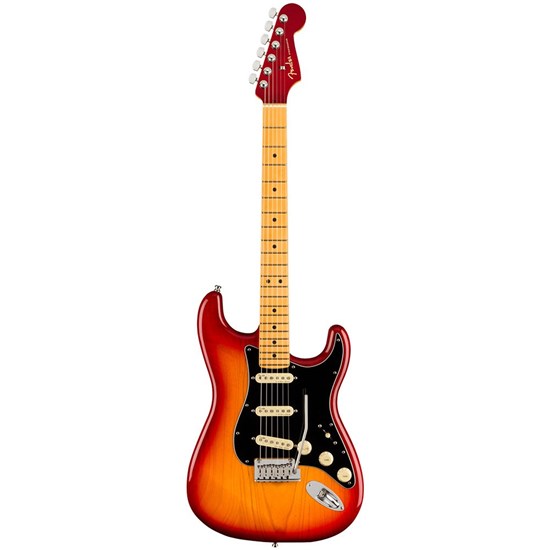 Fender Ultra Luxe Stratocaster Maple Fingerboard (Plasma Red Burst) inc Hard Case