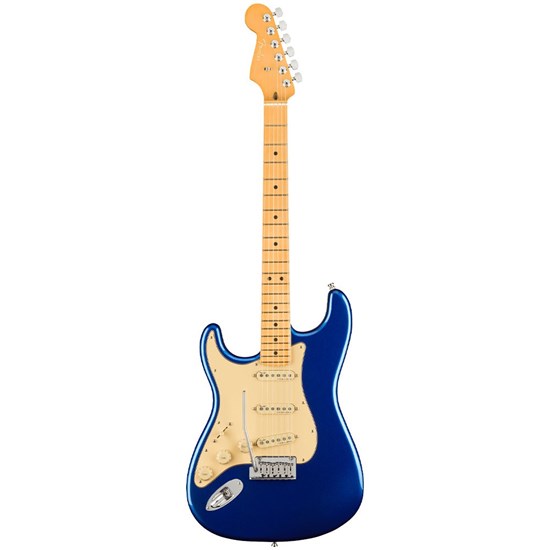 Fender American Ultra Strat Left-Hand Maple F/board (Cobra Blue) inc Hard Case