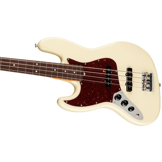 Fender American Pro II Jazz Bass Left-Hand Rosewood Fingerboard (Olympic White)