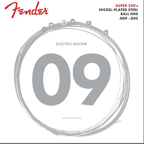 Fender 250L Super 250's Nickel Plated Steel Electric Guitar Strings 3-PACK Light (9-42)