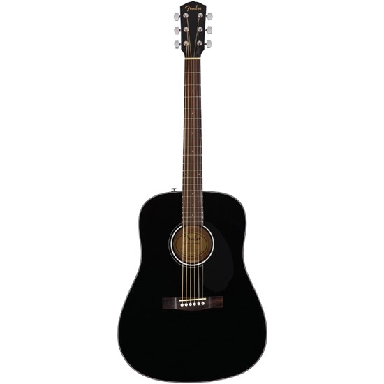 Fender CD-60S Dreadnought Acoustic Guitar Walnut Fingerboard (Black)