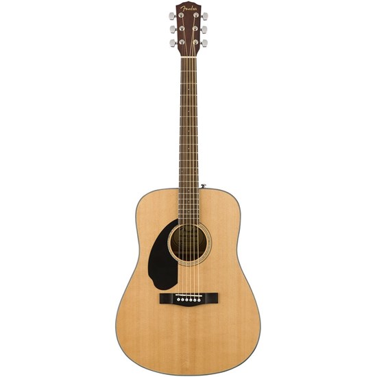 Fender CD-60S Left-hand Dreadnought Acoustic Guitar w/ Walnut Fingerboard (Natural)