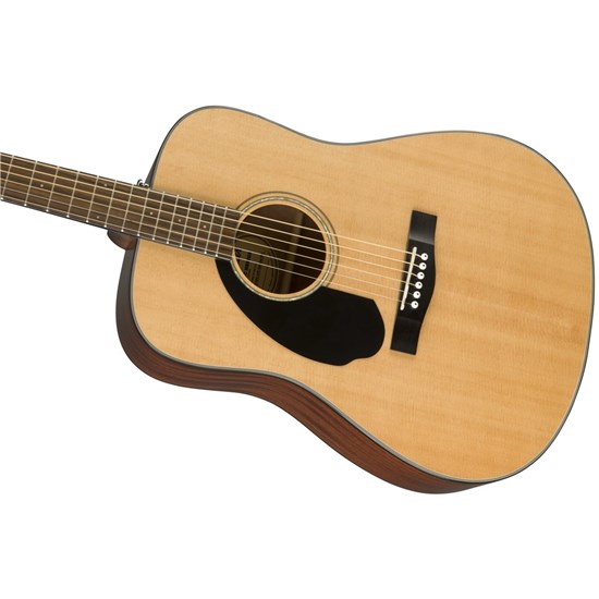 Fender CD-60S Left-hand Dreadnought Acoustic Guitar w/ Walnut Fingerboard (Natural)