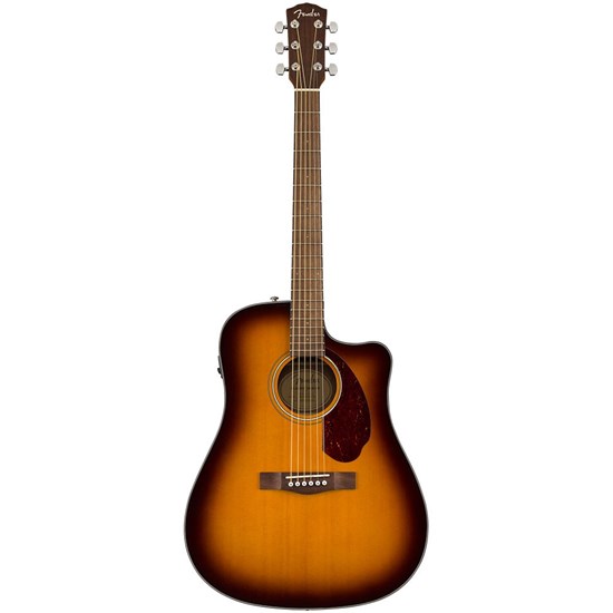 Fender CD-140SCE Dreadnought Acoustic Guitar w/ Cutaway & Pickup (Sunburst) inc Case