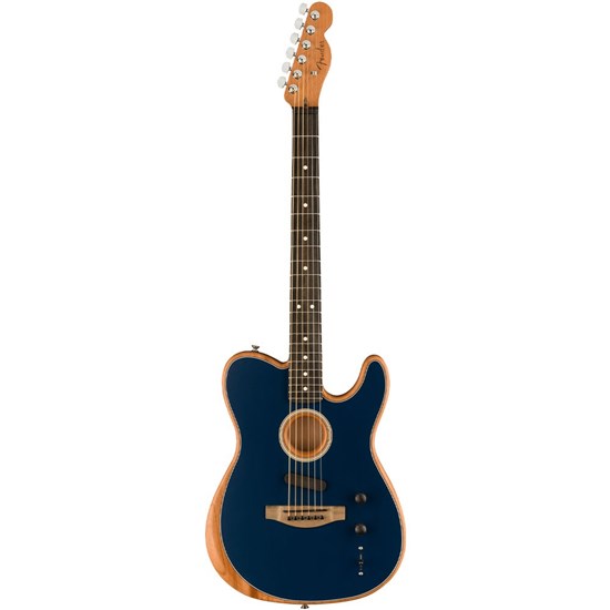 Fender American Acoustasonic Telecaster Ebony Fingerboard (Steel Blue) inc Gig Bag