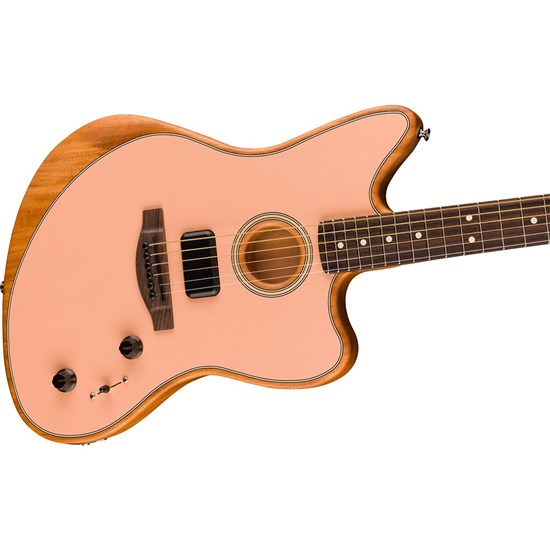 Fender Acoustasonic Player Jazzmaster Rosewood Fingerboard (Shell Pink)