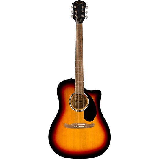 Fender FA-125CE Acoustic Guitar w/ Cutaway & Pickup Walnut Fingerboard (Sunburst)