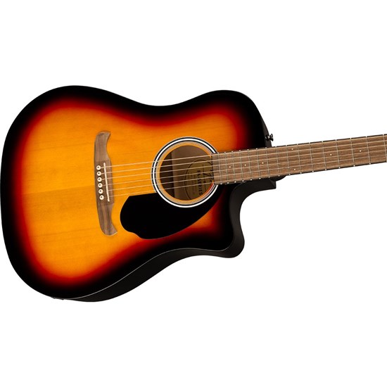 Fender FA-125CE Acoustic Guitar w/ Cutaway & Pickup Walnut Fingerboard (Sunburst)