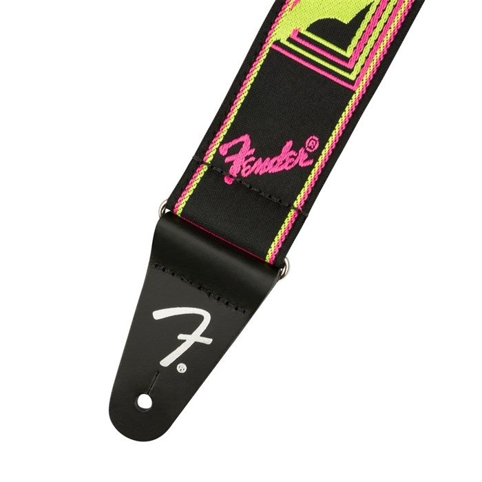Fender Neon Monogrammed Strap (Yellow/Pink)