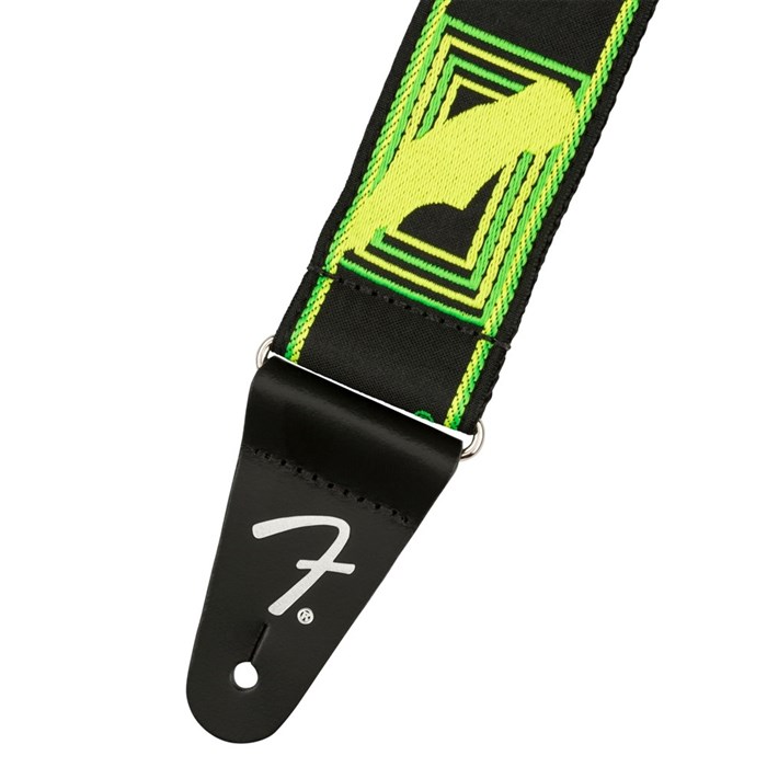 Fender Neon Monogrammed Strap (Green/Yellow)