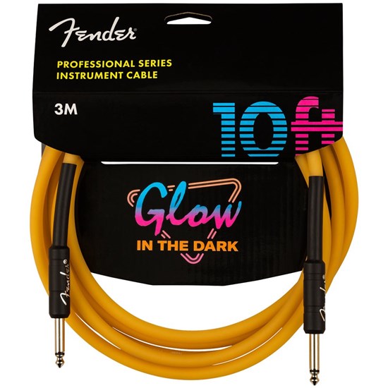 Fender Professional Glow in the Dark Cable - 10' (Orange)