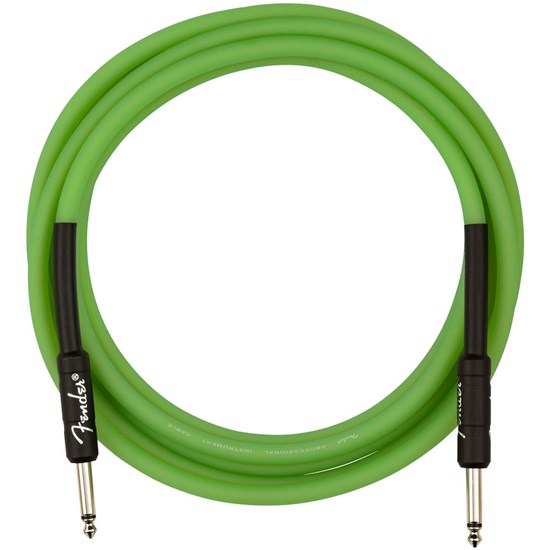 Fender Professional Glow in the Dark Cable - 10' (Green)
