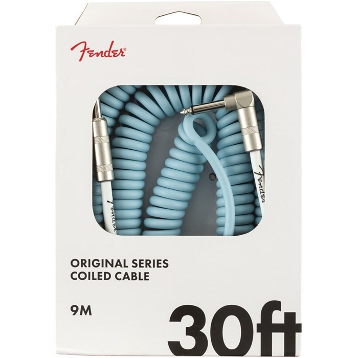 Fender Original Series Coil Cable 30' (Daphne Blue)