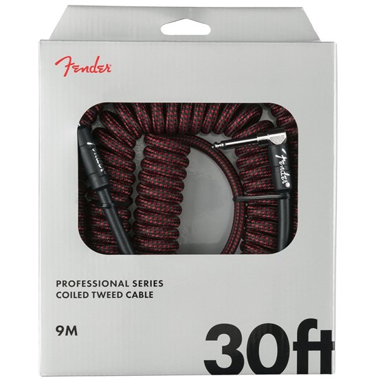 Fender Professional Series Coil Cable - 30' (Red Tweed)