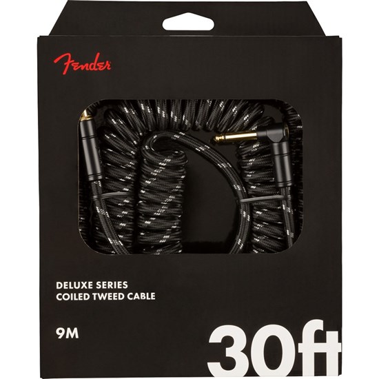 Fender Deluxe Series Coil Cable - 30' (Black Tweed)