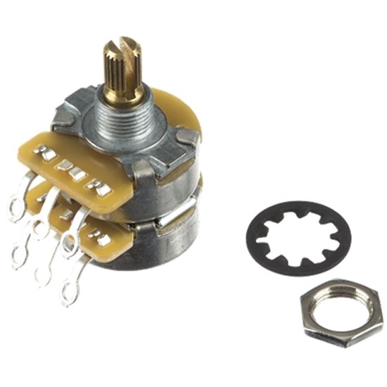 Fender Dual 500K/250K Split Shaft Potentiometer