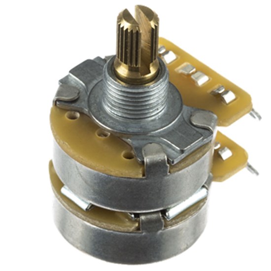 Fender Dual 500K/250K Split Shaft Potentiometer