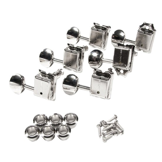 Fender American Vintage Stratocaster-Telecaster Tuning Machines - Set of 6 (Nickel)