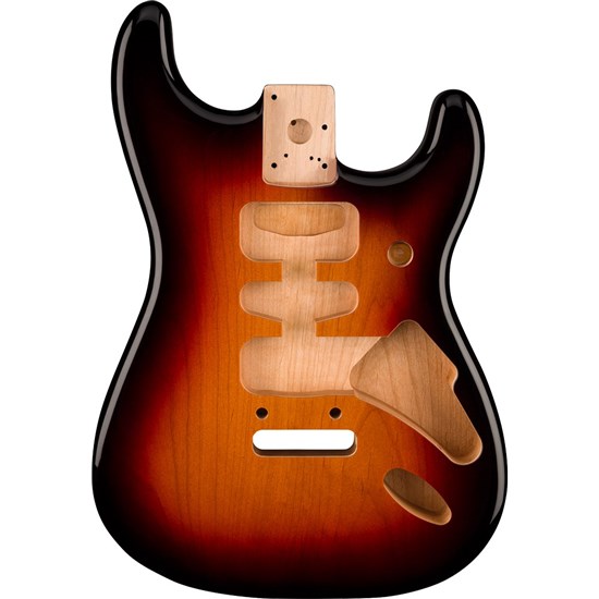 Fender Deluxe Series Strat HSH Alder Body 2-Point Bridge Mount (3-Color Sunburst)